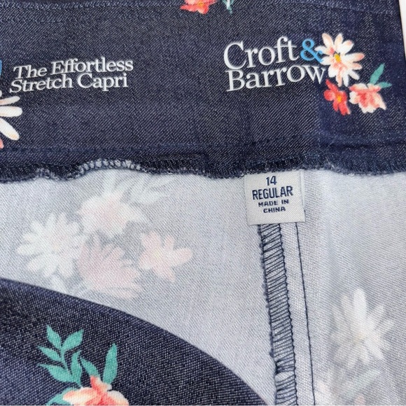 NWT Croft & Barrow Capri Pants, sz 14 - Picture 5 of 6